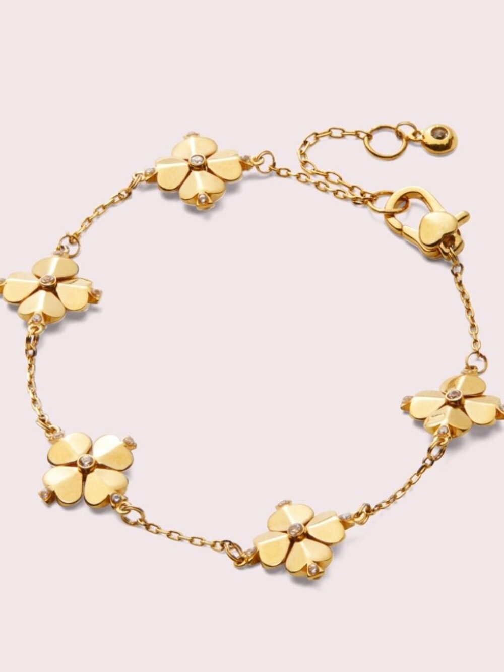 NWT~KATE SPADE~Legacy Logo Spade Flower Bracelet
